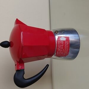 IMUSA Red Aluminum USA Stovetop 3 Cup Classic‎ Italian expresso coffee Maker